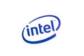 Los Angeles, California, USA - 17 January 2020: Intel logo on white background, Illustrative Editorial
