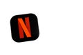 Los Angeles, California, USA - 17 January 2020: Netflix logo with copy space, Illustrative Editorial