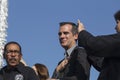 Los Angeles, California, USA, January 19, 2015, 30th annual Martin Luther King Jr. Kingdom Day Parade, Mayor Eric Garcetti