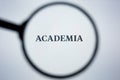 Los Angeles, California, USA - 21 Jule 2019: Illustrative Editorial of ACADEMIA.EDU website homepage. ACADEMIA logo