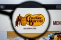 Los Angeles, California, USA - 21 Jule 2019: Illustrative Editorial of CRACKERBARREL.COM website homepage. CRACKER Royalty Free Stock Photo