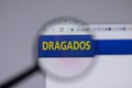 Los Angeles, California, USA - 1 June 2021: Dragados logo or icon on website page, Illustrative Editorial