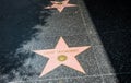 Hollywood Walk of Fame. Legendary Hollywood Celebrities Royalty Free Stock Photo