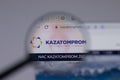 Los Angeles, California, USA - 1 June 2021: Kazatomprom logo or icon on website page, Illustrative Editorial Royalty Free Stock Photo