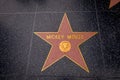 Los Angeles, California, USA, JUNE, 15, 2018: Mickey Mouse`s star on Hollywood Walk of Fame in Hollywood, California