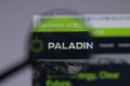 Los Angeles, California, USA - 1 June 2021: Paladin Energy logo or icon on website page, Illustrative Editorial