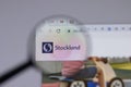 Los Angeles, California, USA - 1 June 2021: Stockland logo or icon on website page, Illustrative Editorial