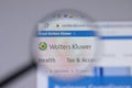 Los Angeles, California, USA - 1 June 2021: Wolters Kluwer logo or icon on website page, Illustrative Editorial