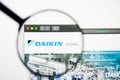 Los Angeles, California, USA - 5 March 2019: Daikin Industries website homepage. Daikin Industries logo visible on display screen