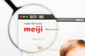 Los Angeles, California, USA - 13 March 2019: Illustrative Editorial, Meiji Holdings website homepage. Meiji Holdings