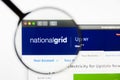 Los Angeles, California, USA - 12 March 2019: Illustrative Editorial, National Grid website homepage. National Grid logo