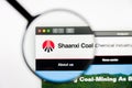 Los Angeles, California, USA - 10 March 2019: Illustrative Editorial, Shaanxi Coal Industry website homepage. Shaanxi