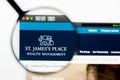 Los Angeles, California, USA - 23 March 2019: Illustrative Editorial of St. Jamess Place website homepage. St. Jamess