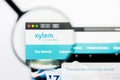 Los Angeles, California, USA - 25 March 2019: Illustrative Editorial of Xylem website homepage. Xylem logo visible on