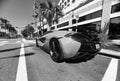 Los Angeles, California USA - March 24, 2021: McLaren Automotive Limited 570s back corner view.