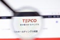 Los Angeles, California, USA - 15 March 2020: Tokyo Electric Power TEPCO icon on website page. Tepco.co.jp logo visible on display