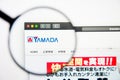 Los Angeles, California, USA - 5 March 2019: Yamada Denki website homepage. Yamada Denki logo visible on display screen,