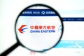 Los Angeles, California, USA - May 19 2020 : Official website of China Eastern . Homepage of firm
