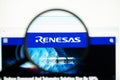 Los Angeles, California, USA - May 31 2020 : Official website of Renesas.