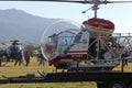 Los Angeles City Fire Department Retired Bell Firefighting Helicopter Royalty Free Stock Photo