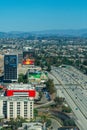 Aerial view of the 405 near Los Angeles Airport (LAX)