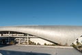 Rooftop view of SoFi Stadium in preparation for Super Bowl LVI Royalty Free Stock Photo