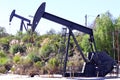 Los Angeles, California: view of The Inglewood Oil Field pumpjack located in the Baldwin Hills