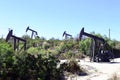 Los Angeles, California: view of The Inglewood Oil Field pumpjack located in the Baldwin Hills