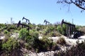 Los Angeles, California: view of The Inglewood Oil Field pumpjack located in the Baldwin Hills