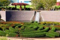Los Angeles, California: view of Robert Irwin\'s Central Garden at The Getty Center Museum