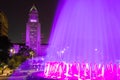 Los Angeles City Hall as seen from the Grand Park Royalty Free Stock Photo