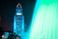 Los Angeles City Hall as seen from the Grand Park Royalty Free Stock Photo