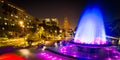 Los Angeles City Hall as seen from the Grand Park Royalty Free Stock Photo