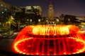 Los Angeles City Hall as seen from the Grand Park Royalty Free Stock Photo