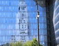 Los Angeles City Hall Reflection in Police Department Windows