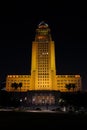 Los Angeles City Hall Tribute to Jonathan Gold Royalty Free Stock Photo