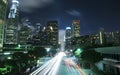 Los Angeles city at night Royalty Free Stock Photo