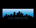 Los angeles city skyline vector illustration