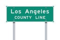Los Angeles County Line road sign Royalty Free Stock Photo