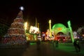 LOS ANGELES DECEMBER 24th: Universal Studios in Los angles lights up