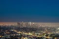 Los Angeles Downtown at night.