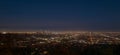 Los Angeles downtown at night. LosAngeles skyline, California, LA.