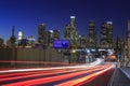 Los Angeles downtown nightscene