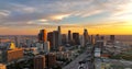 Los Angeles downtown skyline. Los angels city.
