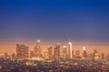 Los Angeles Downtown sunset Royalty Free Stock Photo