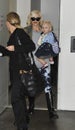 LOS ANGELES - FEBRUARY 12, Gwen Stefani & son LAX