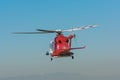 Los Angeles Fire Department helicopter Royalty Free Stock Photo