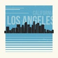 Los Angeles graphic, t-shirt design, tee print, typography, emblem.
