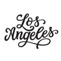 Los angeles. Hand lettering