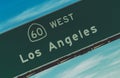 Los Angeles Highway Sixty West Royalty Free Stock Photo